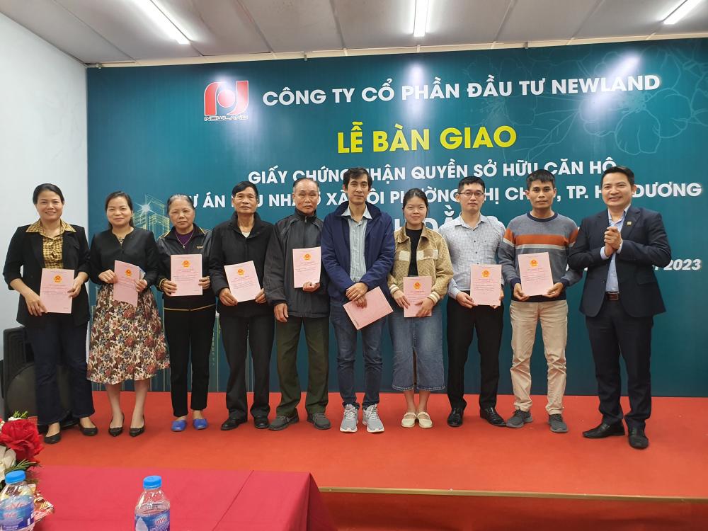 Lễ bàn giao sổ hồng Dự án Khu NOXH phường Nhị Châu – TP. Hải Dương